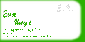 eva unyi business card